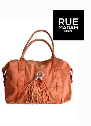 Rue princesse  paris элегантная сумка rue princesse modèle montreal, натуральная кожа, made in italy