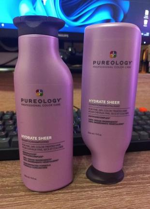 Шампунь та кондиціонер pureology hydrate sheer