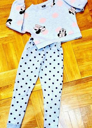 Спортивный костюм на флисе для девочки мини маус