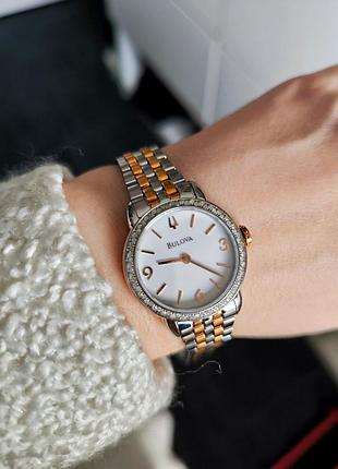 Діаманти 72 шт. жіночий годинник bulova з діамантами