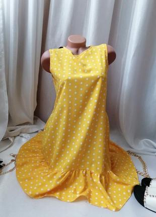 Літнє плаття розлітайка в горох