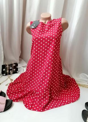 Літнє плаття розлітайка в горох