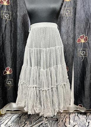 Женская миди фатиновая юбка подъюбник bohemia