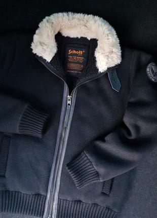 Мужская флисовая курточка шерпа schott nyc fleece ple jacket