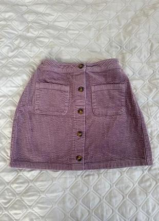 Вельветова спідниця