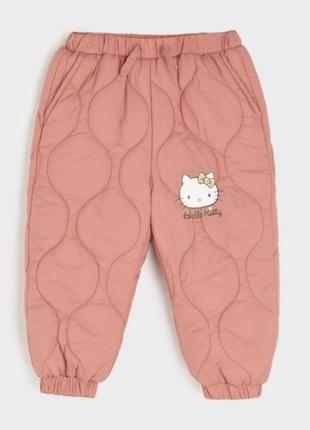 Утеплені штани hello kitty