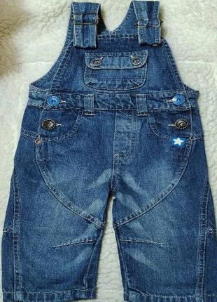 Джинсовий комбінезон з кишенями 74 розмір 160