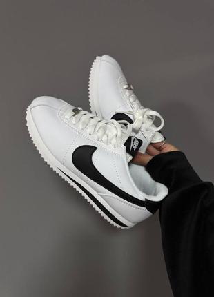 Nike cortez  white / black premium