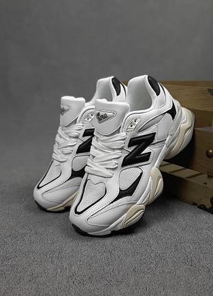 Жіночі кросівки new balance 9060 білі з чорним знижка sale | smb
