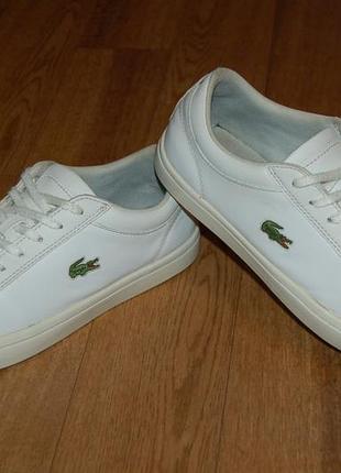 Кожаные кроссовки 42 р lacoste