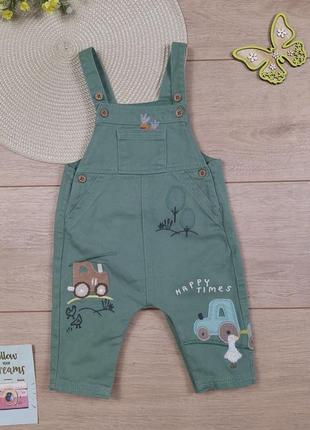 Дитячий джинсовий комбінезон 3-6 міс next комбез штани для хлопчика
