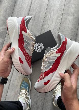 👟 кроссовки new balance fuelcell rc elite v2 stone island tds red / наложка bs👟