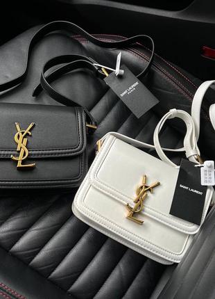 Черная | белая сумка в стиле ysl XS / 42