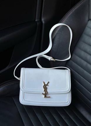 Белая сумка в стиле ysl XS / 42