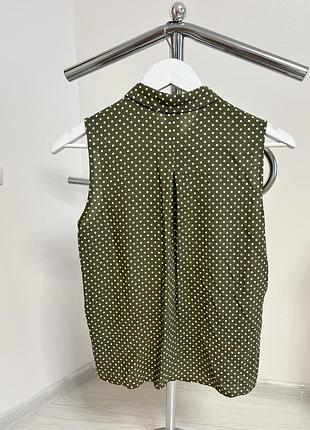 Блуза mango в горошок xs/s 4