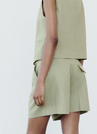 Шорти zara з льону