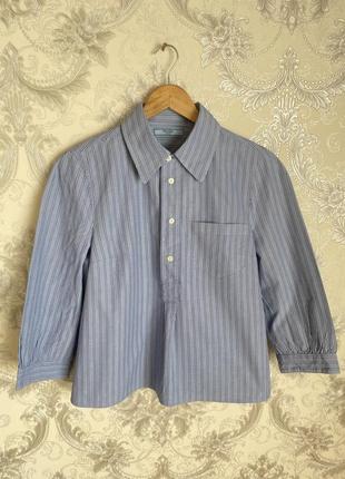 Prada stripped poplin blouse сорочка блуза в смужку