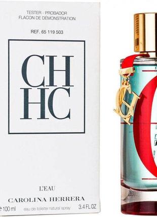 Оригінал carolina herrera ch l'eau 100 ml tester туалетна вода