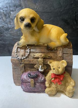 Собачка на сундуке, копилка для копилок