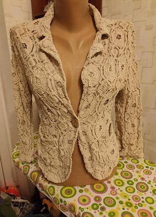 Піджак мереживо жіночий р. s