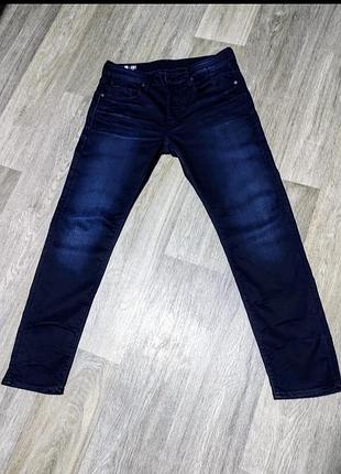Мужские темно-синие джинсы / g-star raw / штаны / брюки / мужская одежда / denim / slim
