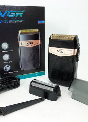 Электробритва vgr v-331, шейвер бритва триммер для стрижки усов и бороды профессиональная ws15883