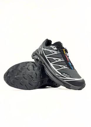 Кроссовки salomon xt-6 lab silver black white 6