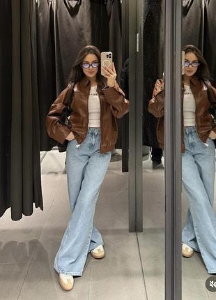 Джинси wide leg mid rise