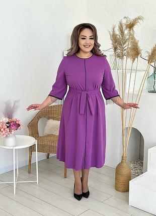 Платье с отделкой