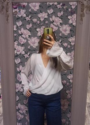 Блуза из вискозы полупрозрачная