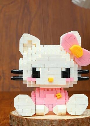 Конструктор лего блочный детский hello kitty с коробочкой – 382 детали