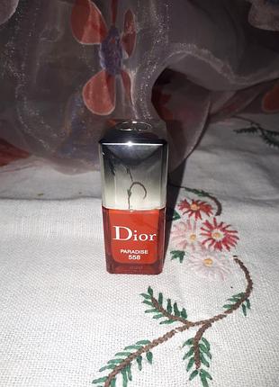 Новый неоновый dior paradise 558 яркий лак сочный цвет.