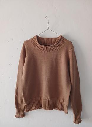 Стильный качественный свитер базового цвета