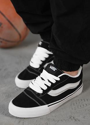 Мужские кроссовки vans black /white нп5023(38 - 00)