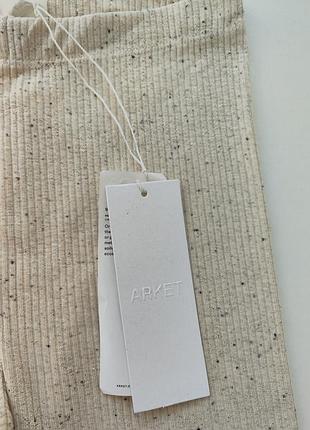 Arket хлопковые шорты велосипедки в рубчик для девочки 8-10 р. 134-140 см 6
