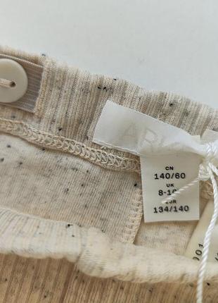 Arket хлопковые шорты велосипедки в рубчик для девочки 8-10 р. 134-140 см 8