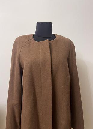 Жіноче демісезонне пальто гірчичного кольору 12 розміру 2