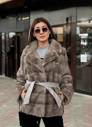 Акция! 🔥роскошная норочная шуба с английским воротником