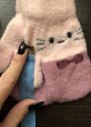 Варежки перчатки рукавицы зима для девочек4 фото