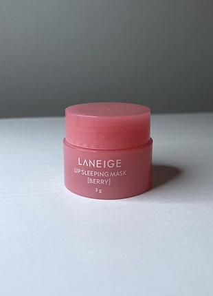 Нічна маска для губ laneige lip sleeping mask berry