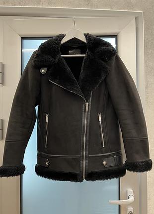 Дубленка женская pull & bear xs
