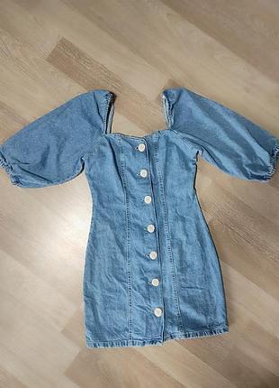 Женское джинсовое платье