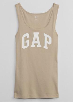Майка gap з логотипом бежева базова s