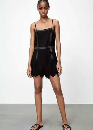 Новый нежный ромпер комбинезон zara,p xs