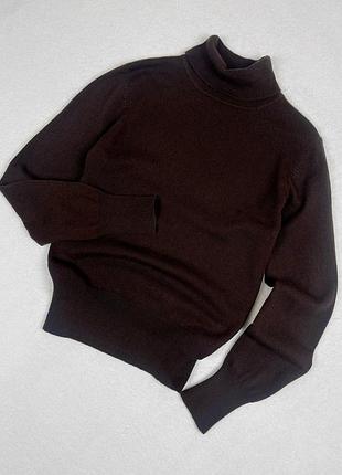 Кашеміровий гольф f&f шоколадного кольору