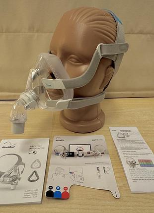 Сіпап маска resmed airfit f20, розмір m, cpap, храп, апноє, швл, біпап