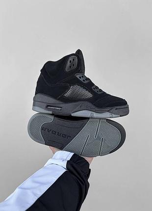 👟 кроссовки nike air jordan 5 retro black/наложка bs👟