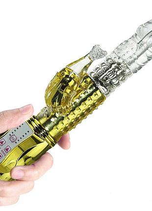Вібратор (кролик hi-tech) жовтий 7