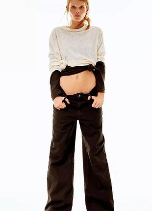 Джинси z1975 широкая длина с высокой талией