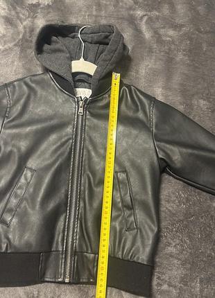 Кожаная куртка zara 5